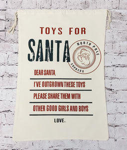 Gifts for Santa Sack