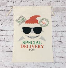 Load image into Gallery viewer, Shark Santa Sack
