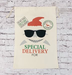 Shark Santa Sack