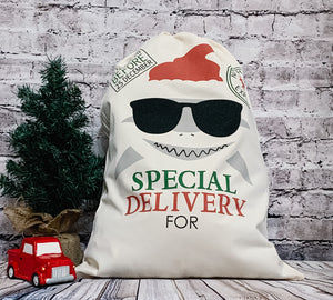 Shark Santa Sack