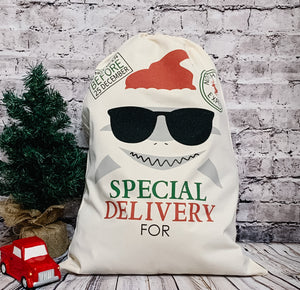 Shark Santa Sack
